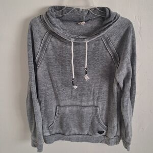 Roxy Gray Cowl Neck Sweater